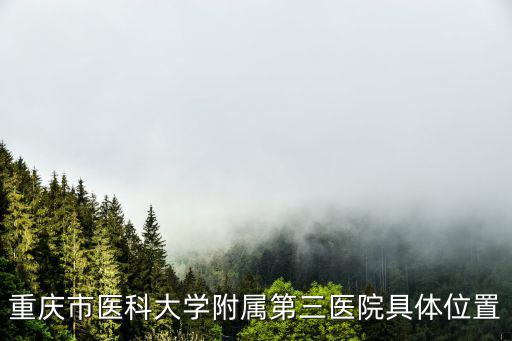 重慶市醫科大學附屬第三醫院具體位置