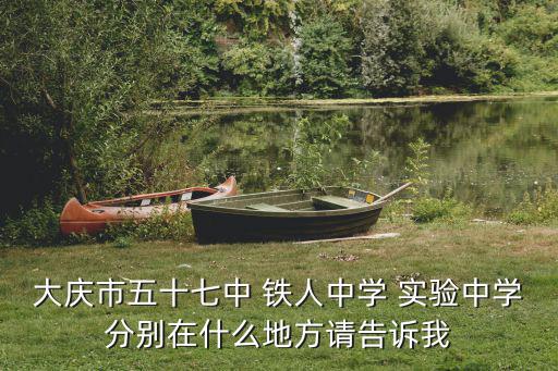 大慶市五十七中 鐵人中學 實驗中學分別在什么地方請告訴我