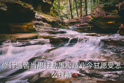 修行遇苦當思往劫愚癡造業(yè)今甘愿受怎么理解
