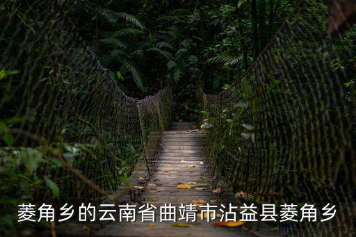 菱角鄉的云南省曲靖市沾益縣菱角鄉