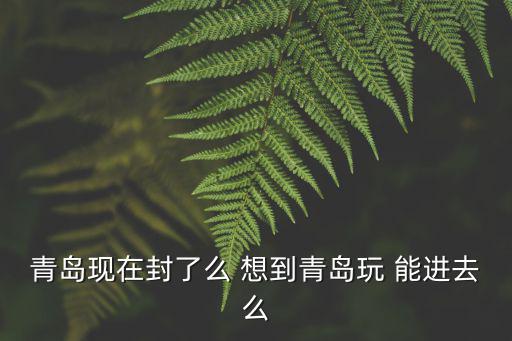 青島現在封了么 想到青島玩 能進去么