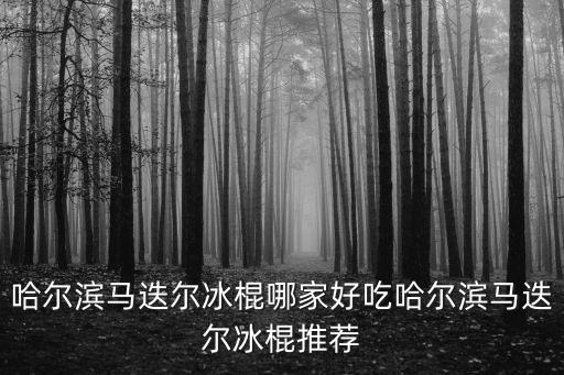 哈爾濱馬迭爾冰棍哪家好吃哈爾濱馬迭爾冰棍推薦