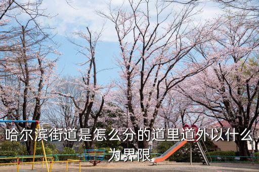 哈爾濱街道是怎么分的道里道外以什么為界限