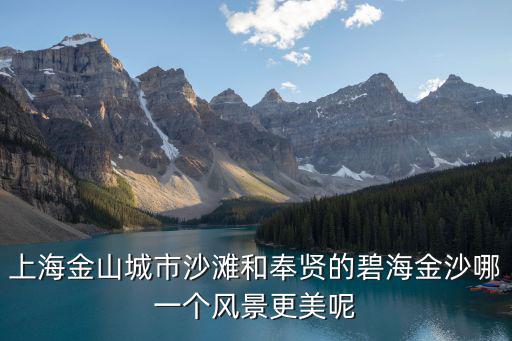 上海金山城市沙灘和奉賢的碧海金沙哪一個風景更美呢