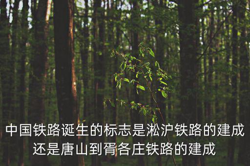 中國鐵路誕生的標志是淞滬鐵路的建成還是唐山到胥各莊鐵路的建成