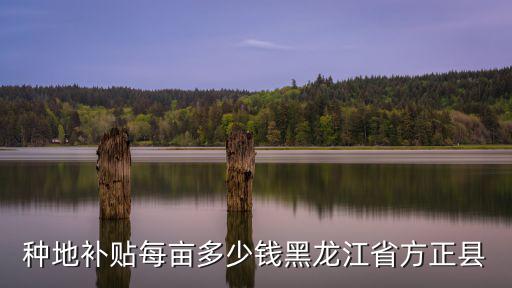 方正縣政府網，種地補貼每畝多少錢黑龍江省方正縣