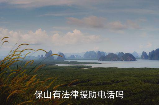 保山有法律援助電話嗎