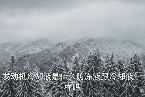 發(fā)動機冷卻液是什么防凍液跟冷卻液一樣嗎