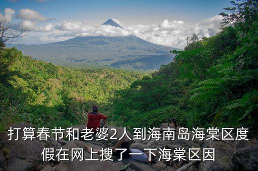 三亞海棠區(qū)，打算春節(jié)和老婆2人到海南島海棠區(qū)度假在網(wǎng)上搜了一下海棠區(qū)因