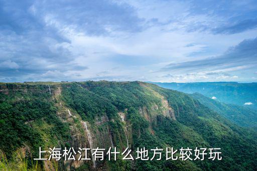 上海松江有什么地方比較好玩