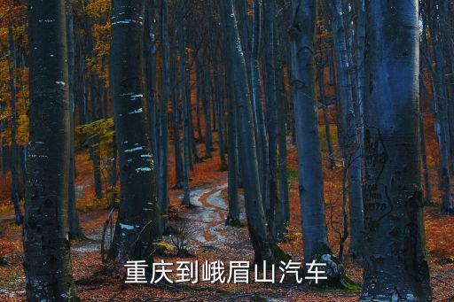 重慶到峨眉山汽車