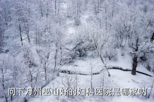 問下萬州巫山好的婦科醫(yī)院是哪家吶