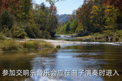 參加交響樂音樂會應在曲子演奏時進入