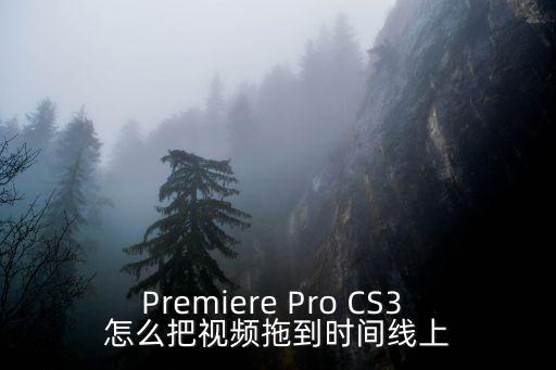 Premiere Pro CS3 怎么把視頻拖到時間線上