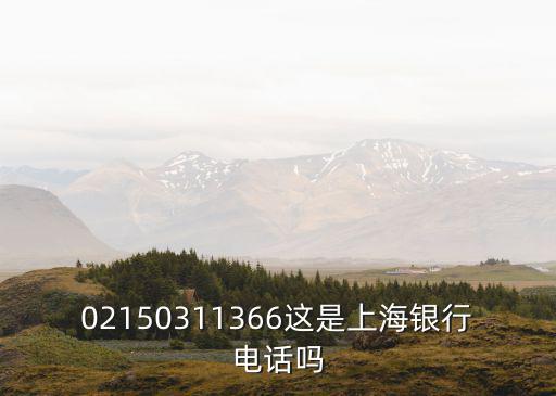 02150311366這是上海銀行電話嗎