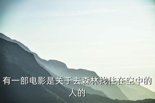 有一部電影是關于去森林找住在空中的人的