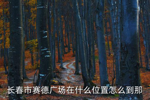 長(zhǎng)春市賽德廣場(chǎng)在什么位置怎么到那