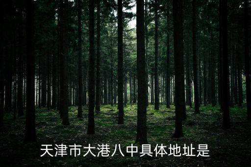 天津市大港八中具體地址是