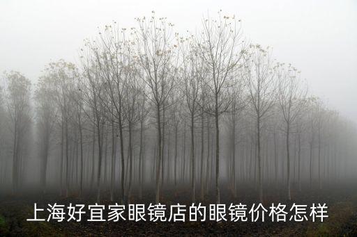 好宜家，上海好宜家眼鏡店的眼鏡價格怎樣