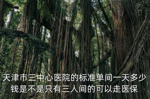 天津市三中心醫(yī)院的標(biāo)準(zhǔn)單間一天多少錢是不是只有三人間的可以走醫(yī)保