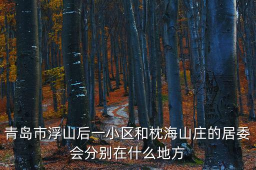青島市浮山后一小區和枕海山莊的居委會分別在什么地方