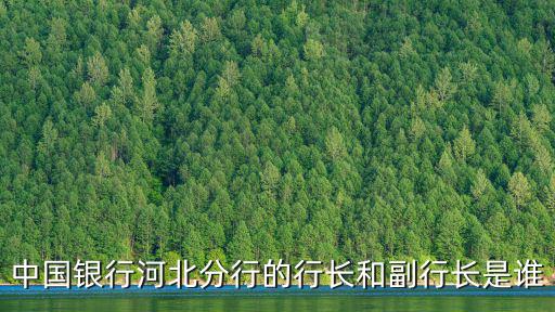 中國銀行河北分行，中國銀行河北分行的行長和副行長是誰
