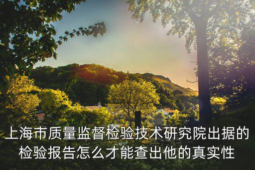 上海質檢院，你好 請問你了解上海市公路工程質量檢測中心嗎就是上海市市政規劃