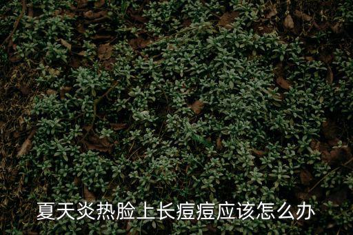 夏天炎熱臉上長痘痘應該怎么辦