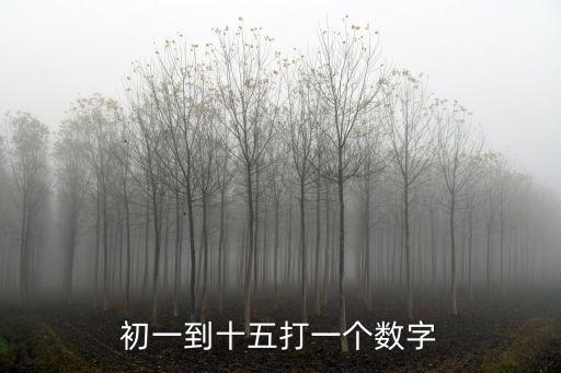 初一到十五，初一到十五打一數(shù)字