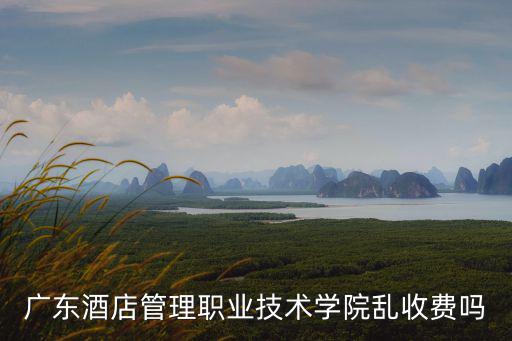 廣東酒店管理職業(yè)技術(shù)學(xué)院亂收費(fèi)嗎