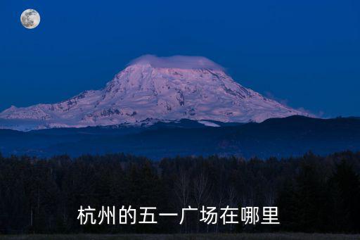 杭州的五一廣場在哪里