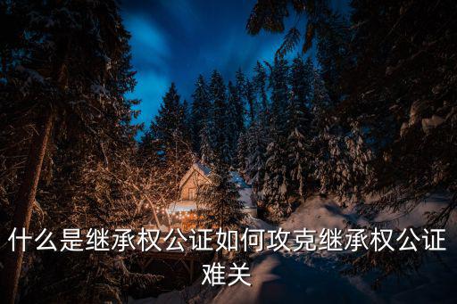 繼承權(quán)公證，繼承權(quán)怎么進(jìn)行公證