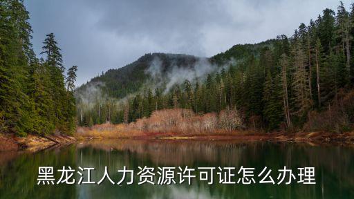 黑龍江人力資源許可證怎么辦理