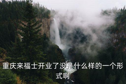 重慶來福士廣場，重慶來福士開業(yè)了沒是什么樣的一個形式啊