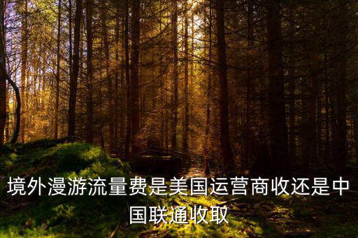境外漫游流量費是美國運營商收還是中國聯(lián)通收取