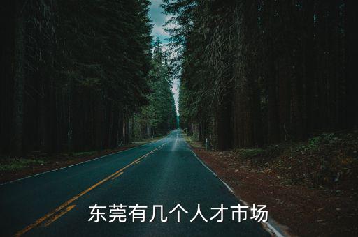 東莞有幾個人才市場