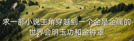 求一部小說主角穿越到一個全是金屬的世界會明玉功和金鐘罩