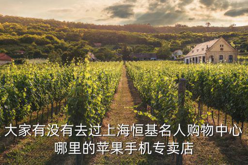 大家有沒有去過上海恒基名人購物中心哪里的蘋果手機專賣店
