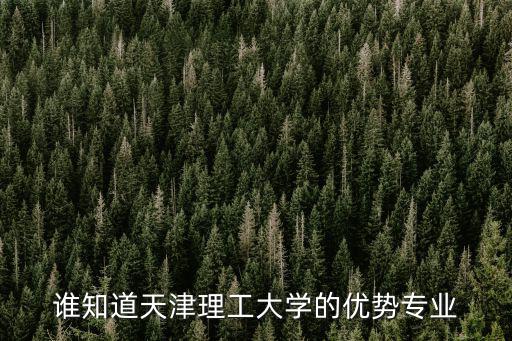 天津理工大學(xué)專業(yè)，誰(shuí)知道天津理工大學(xué)的優(yōu)勢(shì)專業(yè)