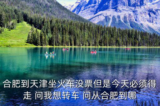 合肥到天津坐火車沒票但是今天必須得走 問我想轉車 問從合肥到哪