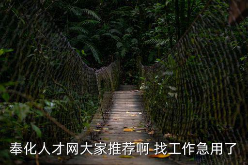 奉化人才網(wǎng)大家推薦啊 找工作急用了