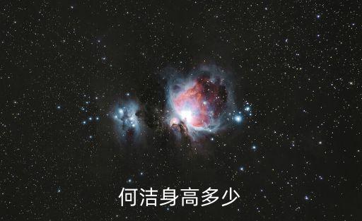 何潔個人資料，何潔身高多少