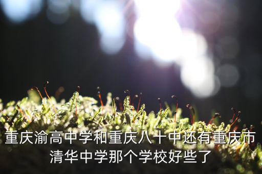 重慶渝高中學和重慶八十中還有重慶市清華中學那個學校好些了