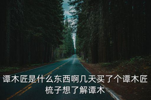 譚木匠是什么東西啊幾天買了個譚木匠梳子想了解譚木