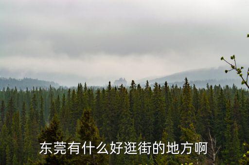 東莞有什么好逛街的地方啊