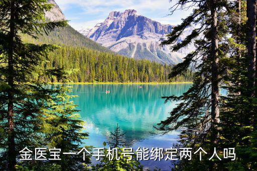 金醫寶一個手機號能綁定兩個人嗎