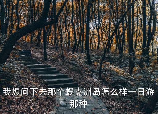 我想問下去那個蜈支洲島怎么樣一日游那種