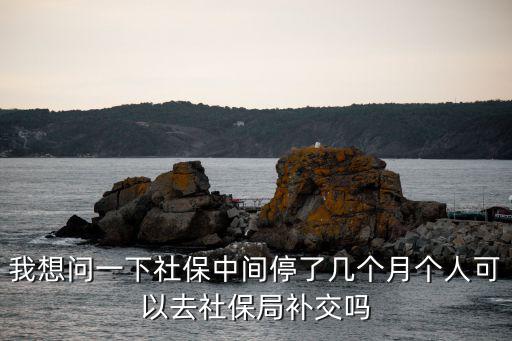 社保中間斷了幾個月怎么辦，我想問一下社保中間停了幾個月個人可以去社保局補交嗎