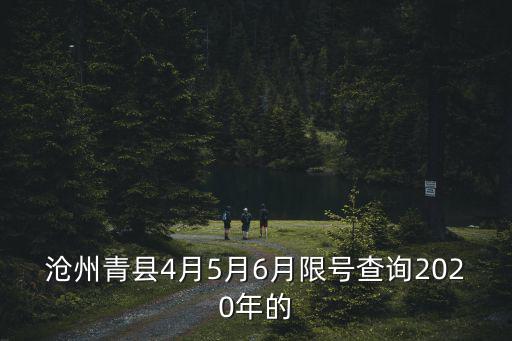 滄州青縣4月5月6月限號查詢2020年的