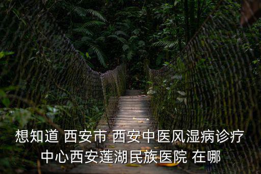 想知道 西安市 西安中醫風濕病診療中心西安蓮湖民族醫院 在哪